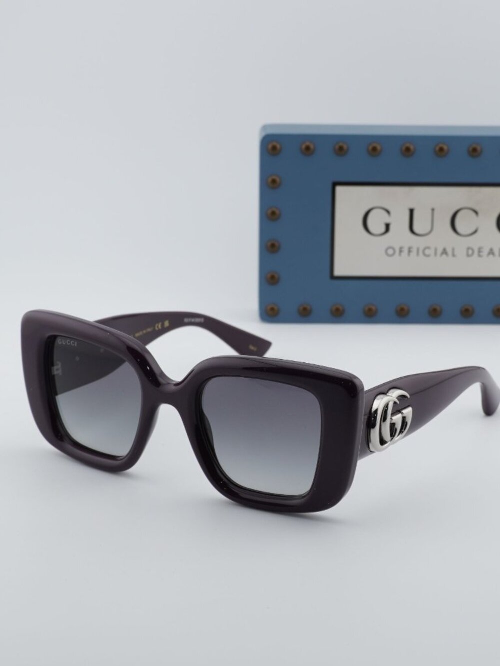 Gucci GG1975S 004 Square Sunglasses – Purple / Grey